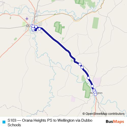 S103 bus Line Map