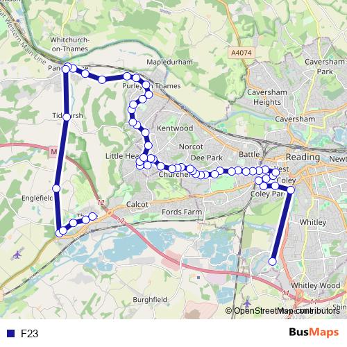 F23 bus Line Map