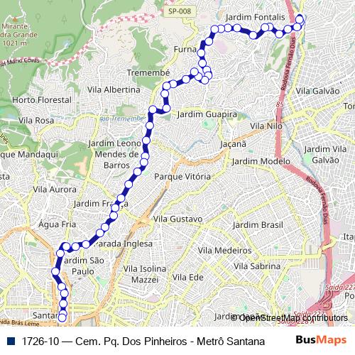 1726-10 bus Line Map