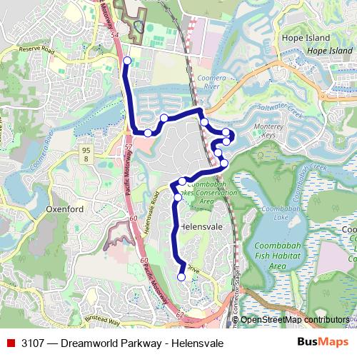 3107 bus Line Map
