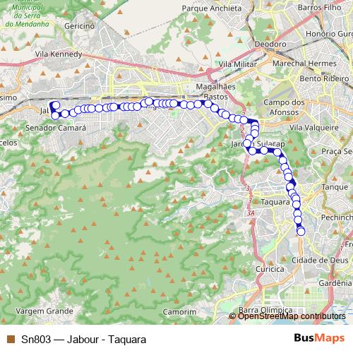 Sn803 bus Line Map