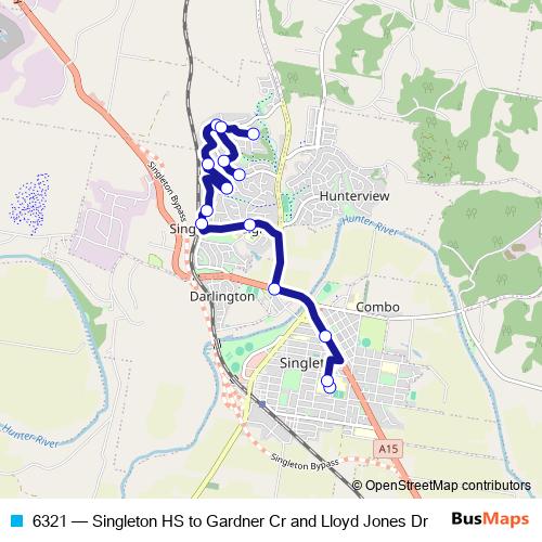 6321 bus Line Map
