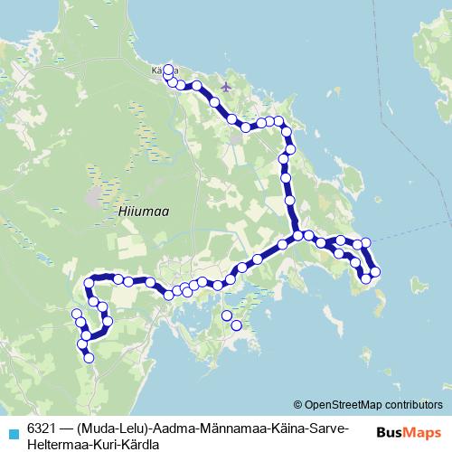 6321 bus Line Map