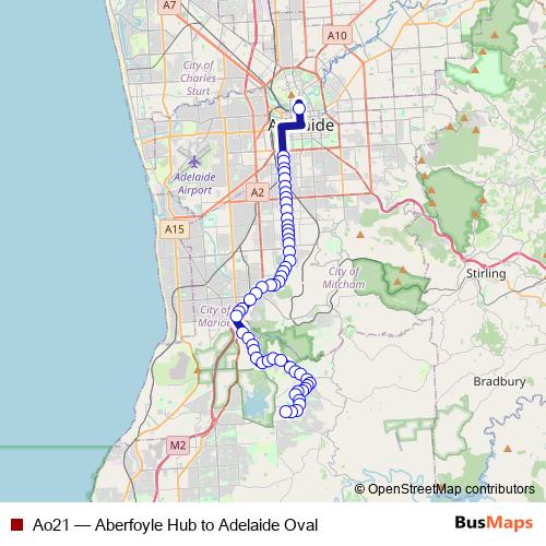 Ao21 bus Line Map