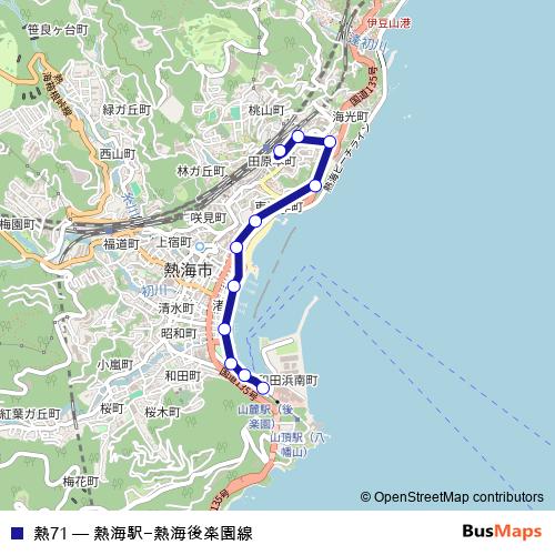 熱71 bus Line Map