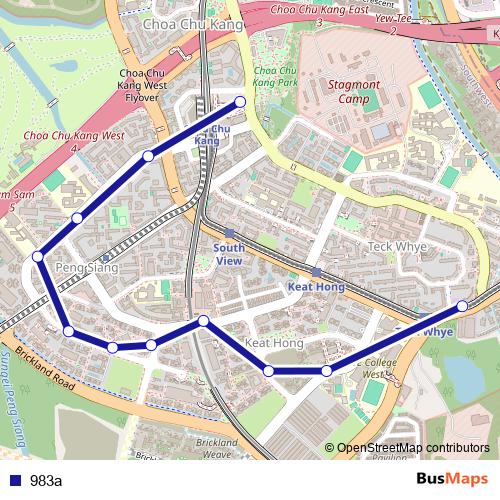 983a bus Line Map