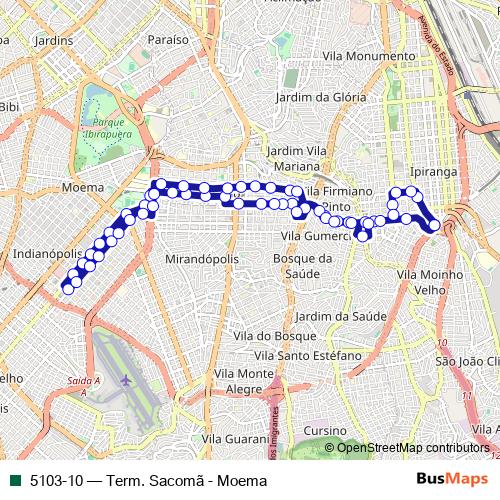 5103-10 bus Line Map