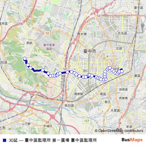 30延 bus Line Map