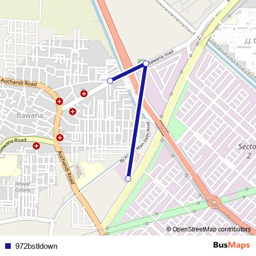 972bstldown bus Line Map