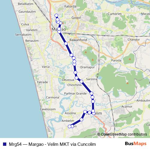 Mrg54 bus Line Map