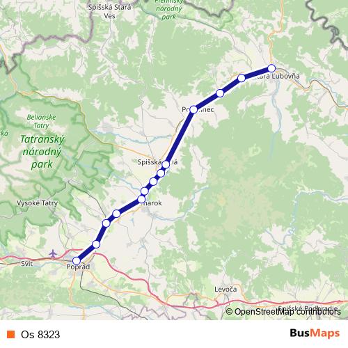 Os 8323 rail Line Map