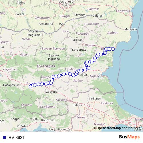 BV 8631 rail Line Map
