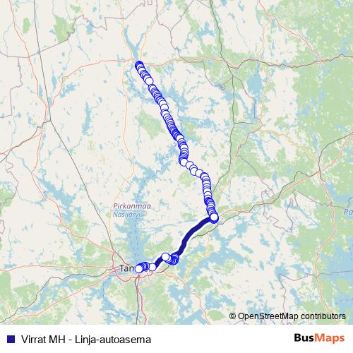 Virrat MH - Linja-autoasema bus Line Map