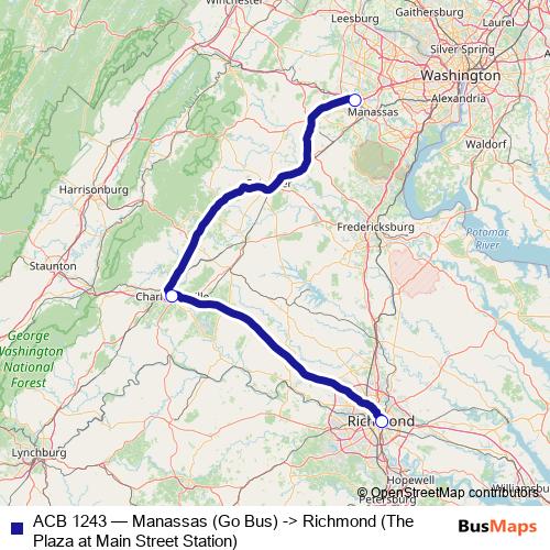 ACB 1243 bus Line Map