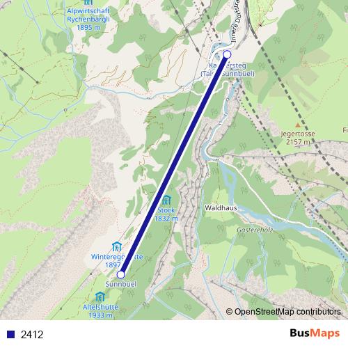 2412 cable-car Line Map