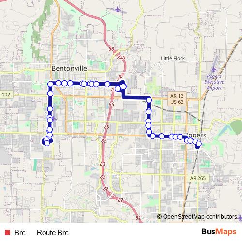 Brc bus Line Map