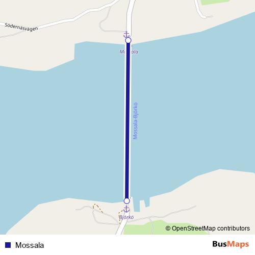 Mossala ferry Line Map
