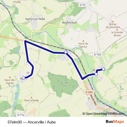 57elm00 bus Line Map