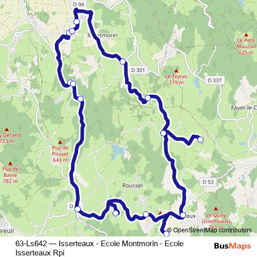 63-Ls642 bus Line Map