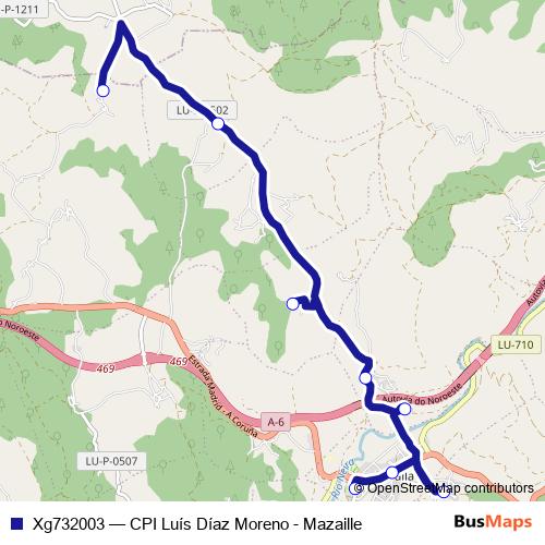 Xg732003 bus Line Map