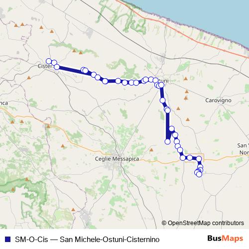 SM-O-Cis bus Line Map