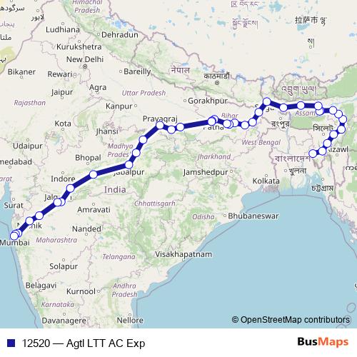 12520 rail Line Map
