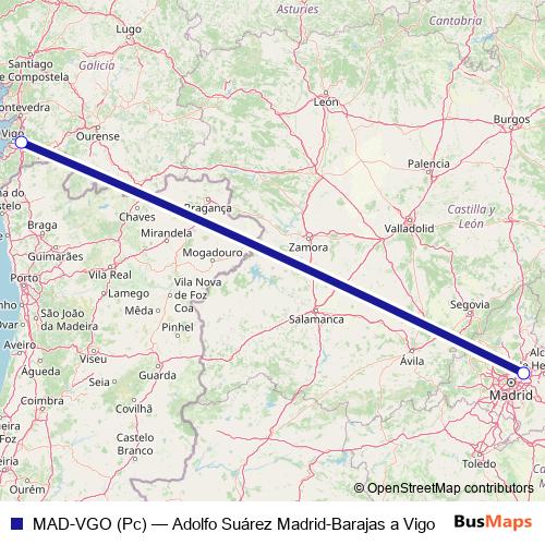 MAD-VGO (Pc) air Line Map
