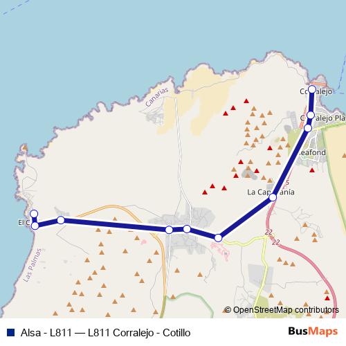 Alsa - L811 bus Line Map