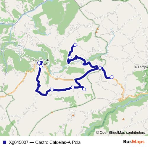 Xg645007 bus Line Map