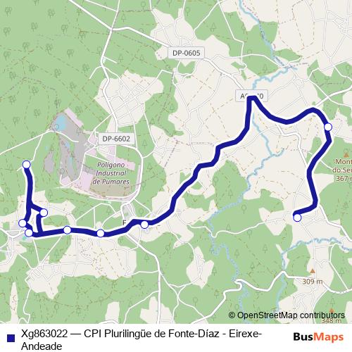 Xg863022 bus Line Map