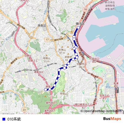 010系統 bus Line Map