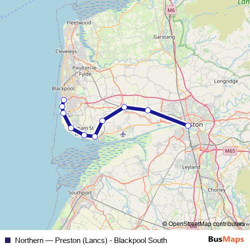Northern rail Line Map