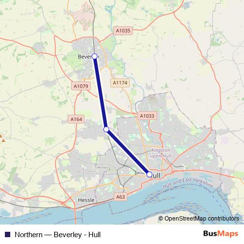 Northern rail Line Map