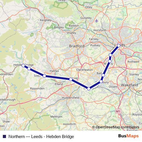 Northern rail Line Map