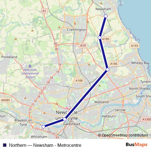 Northern rail Line Map