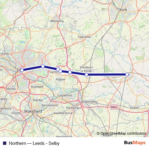 Northern rail Line Map