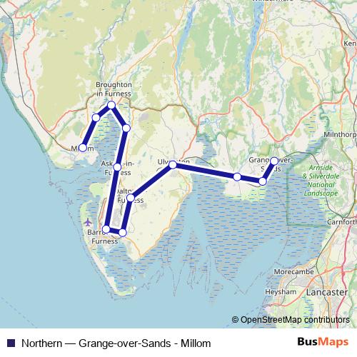 Northern rail Line Map