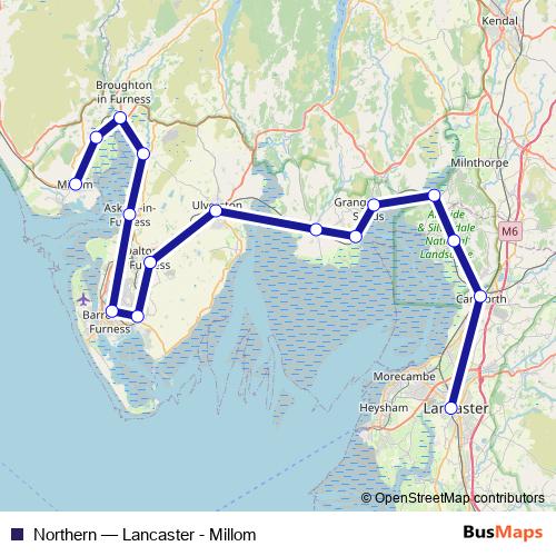 Northern rail Line Map