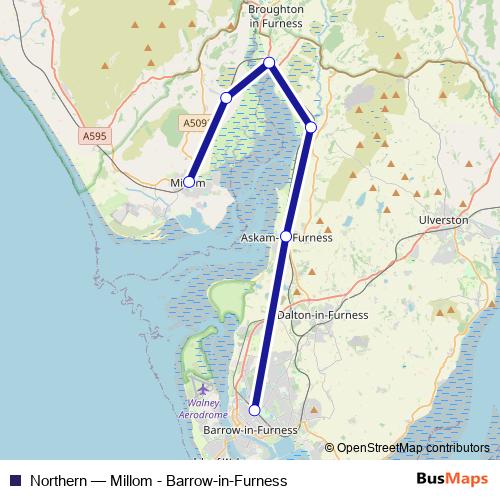 Northern rail Line Map