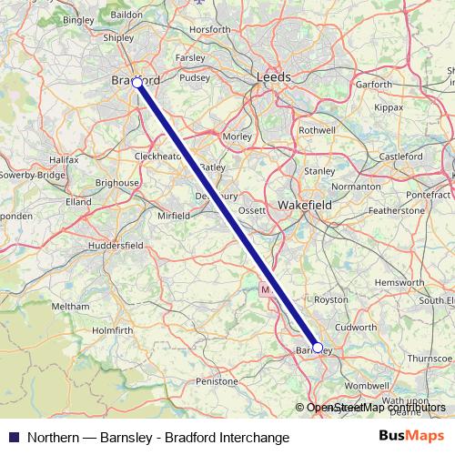 Northern rail Line Map
