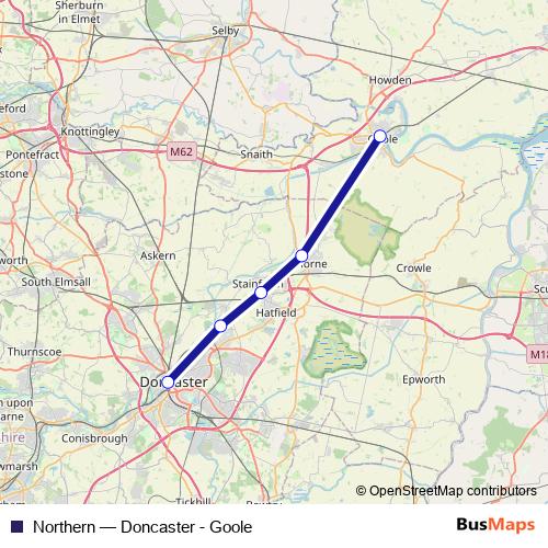 Northern rail Line Map