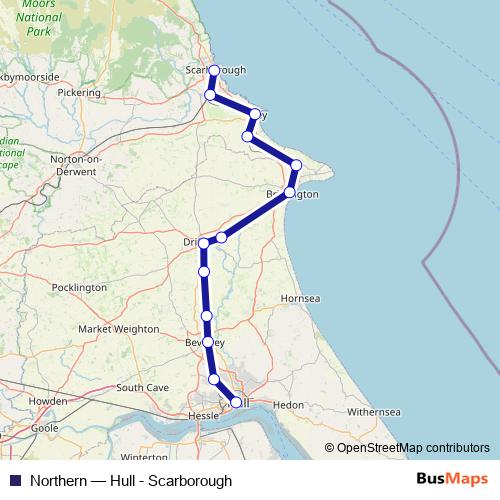 Northern rail Line Map