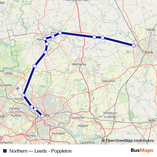 Northern rail Line Map