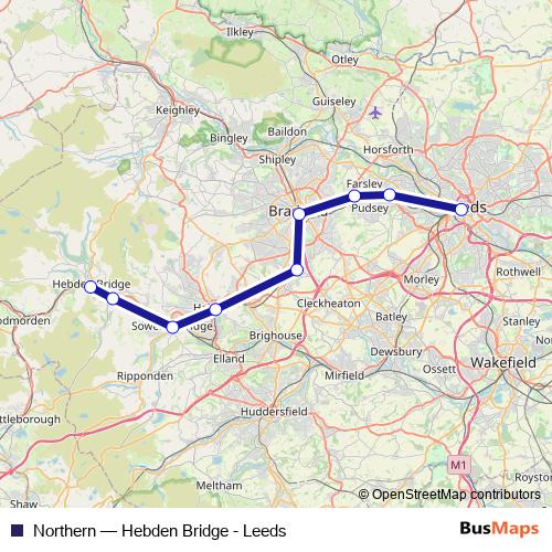 Northern rail Line Map