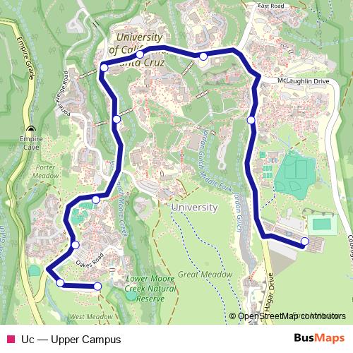 Uc bus Line Map