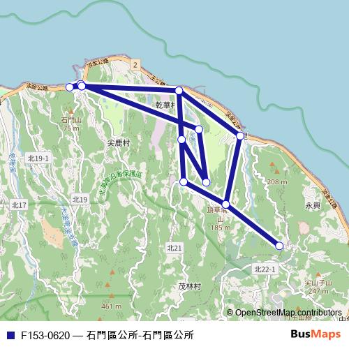 F153-0620 bus Line Map