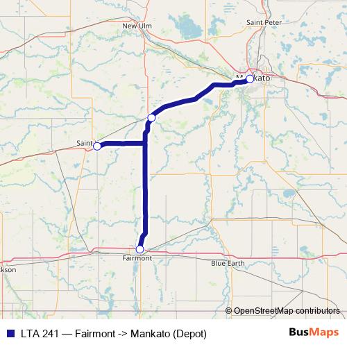 LTA 241 bus Line Map