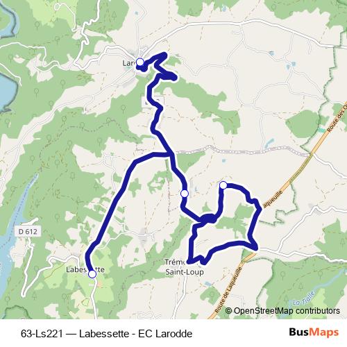 63-Ls221 bus Line Map