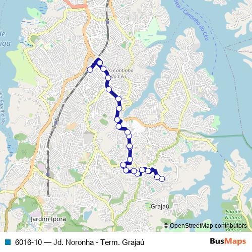 6016-10 bus Line Map