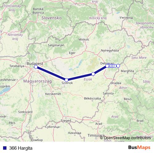 366 Hargita rail Line Map